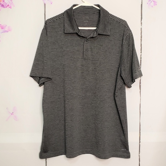 Champion Other - Champion Grey Striped Short Sleeve Polo XL